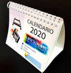 Calendarios de mesa, impresión con termolaminación, tamaño 12x15 cms.