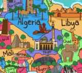 Mapa de África Dibujo