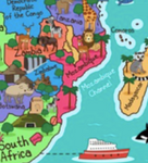 Mapa de África Dibujo