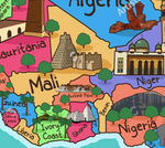 Mapa de África Dibujo