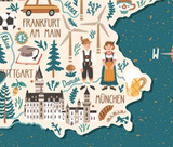 Mapa de Alemania Dibujo