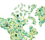 Mapa del Mundo Manos Verdes