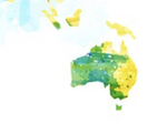 Mapa del Mundo Color Acuarela