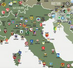 Mapa de equipos de Fútbol Europeo