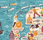 Mapa de Holanda Dibujo