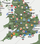 Mapa de equipos de Fútbol Europeo