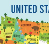 Mapa de Estados Unidos Dibujo