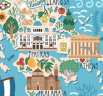 Mapa de Grecia Dibujo