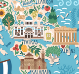 Mapa de Grecia Dibujo