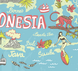 Mapa de Indonesia Dibujo