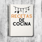 Cuadernos tapa flexible con hojas en blanco.