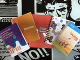 Cuadernos con tapa plástica, impresión hojas cuadriculadas