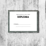 Diplomas con folia, impresión a color termolaminado, tamaño Oficio