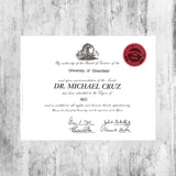 Diplomas impresión a color, termolaminado, tamaño Doble Carta
