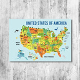 Mapa de Estados Unidos Dibujo