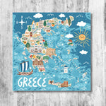 Mapa de Grecia Dibujo