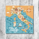 Mapa de Italia Dibujo