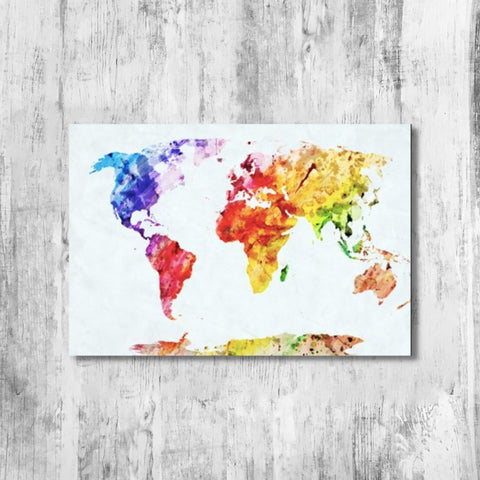 Mapa del Mundo a Color